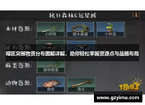 暗区突围物资分布图解详解，助你轻松掌握资源点与战略布局
